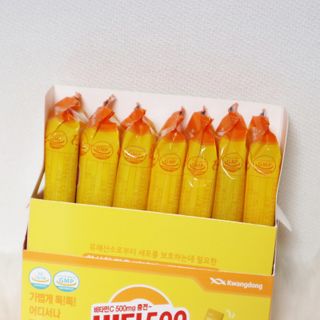 광동생활건강 [광동] 비타500데일리스틱 70포+쇼핑백+구미3개 — 5점을 준 리뷰어가 2022년 1월 올린 사용 사진