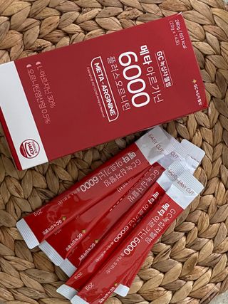 메타아르기닌 GC녹십자웰빙 메타 아르기닌 6000 플러스 오르니틴 — 5점을 준 리뷰어가 2022년 6월 올린 사용 사진