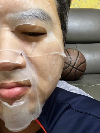체르엠 그린 케비어 더블워터 마스크팩 5매입  2팩 — 5점을 준 리뷰어가 2021년 12월 올린 사용 사진