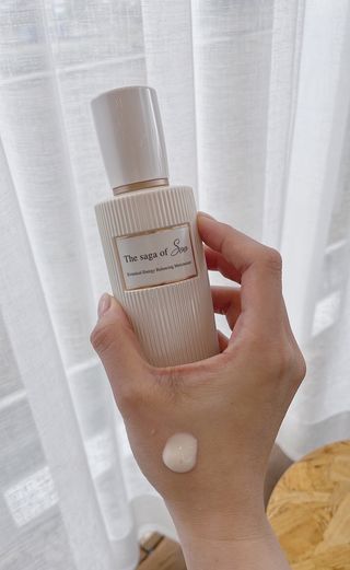 더사가오브수 [사가수] 에센스와 로션을 한 병에 담아 편안하고 산뜻하게, 효혜윤 보태니컬에너지 에센스인로션 — 5점을 준 리뷰어가 2023년 4월 올린 사용 사진