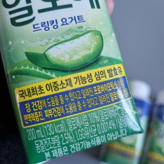 LIVE 매일바이오 알로에 드링킹 요거트 — 5점을 준 리뷰어가 2022년 4월 올린 사용 사진