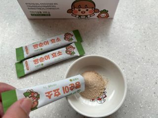 아이비웰니스 빵순이 식탁 위의 필수템! 빵순이 효소 키위맛 100포 + 석류맛 14포 (총 114포) — 5점을 준 리뷰어가 2022년 12월 올린 사용 사진