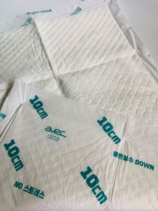 아베크 펫 와이드 프리미엄 중형 애견 강아지 배변 패드 54매 1팩 45g — 5점을 준 리뷰어가 2021년 7월 올린 사용 사진