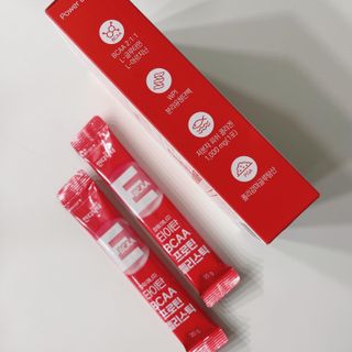 [인디닥터] 타이탄 BCAA 프로틴 젤리스틱 — 5점을 준 리뷰어가 2022년 4월 올린 사용 사진