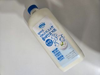 *구매평_[덴마크] 진하고 더 고소한 무가당 플레인 요거트 1.8L — 5점을 준 리뷰어가 2025년 9월 올린 사용 사진