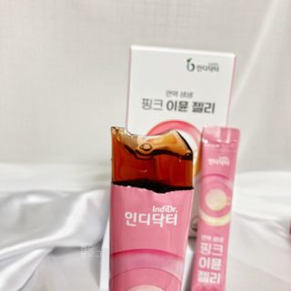 인디닥터 면역 생생 핑크 이뮨 젤리 + 타이탄 BCAA 프로틴 젤리스틱 — 4점을 준 리뷰어가 2022년 4월 올린 사용 사진