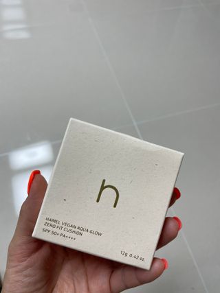 하멜 비건 아쿠아 글로우 제로핏 쿠션 — 4점을 준 리뷰어가 2022년 8월 올린 사용 사진