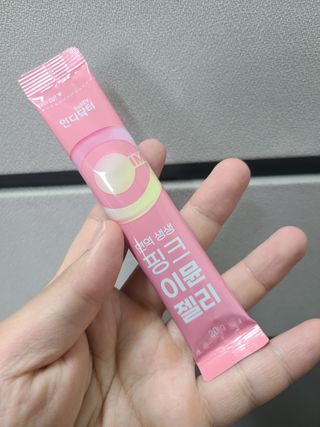 [인디닥터] 면역 생생 핑크 이뮨 젤리 — 5점을 준 리뷰어가 2022년 6월 올린 사용 사진