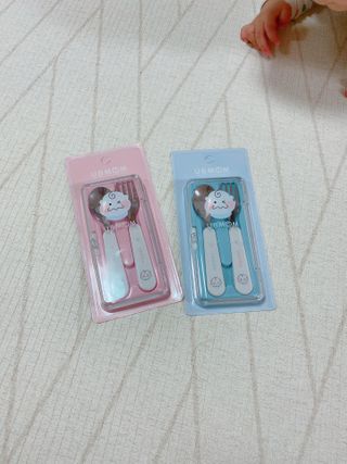 유비맘 스푼포크 케이스 세트 1+1 _컬러랜덤 발송 — 5점을 준 리뷰어가 2021년 2월 올린 사용 사진