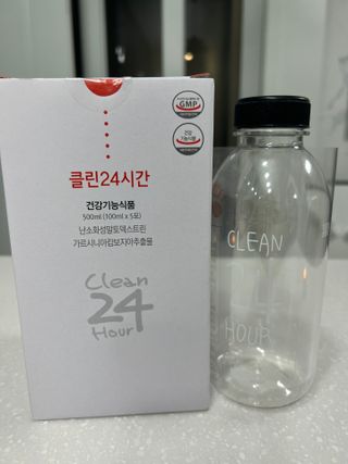 클린24시간 1BOX(5포) + 전용보틀(500ml) — 5점을 준 리뷰어가 2022년 12월 올린 사용 사진