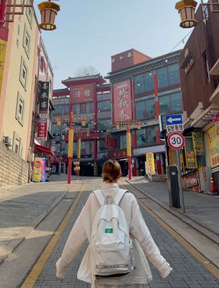 [v2.0] IWP l 아이워즈플라스틱 에코백팩 리사이클 노트북 가방 2color — 5점을 준 리뷰어가 2023년 3월 올린 사용 사진