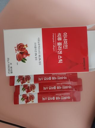 이너미인 석류 콜라겐 스틱 — 5점을 준 리뷰어가 2021년 1월 올린 사용 사진
