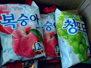 청포도캔디 복숭아캔디 — 5점을 준 리뷰어가 2022년 11월 올린 사용 사진