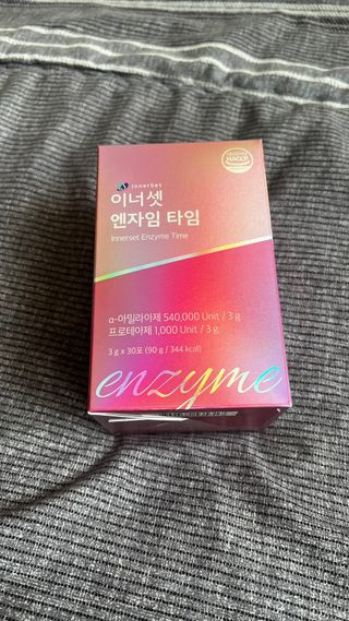 이너셋 엔자임 타임 1개월분, 3gX30포X1박스 곡물발효효소 유산균 — 5점을 준 리뷰어가 2023년 3월 올린 사용 사진