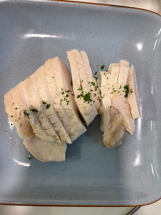 한끼통살 슬라이스 닭가슴살 — 5점을 준 리뷰어가 2023년 2월 올린 사용 사진