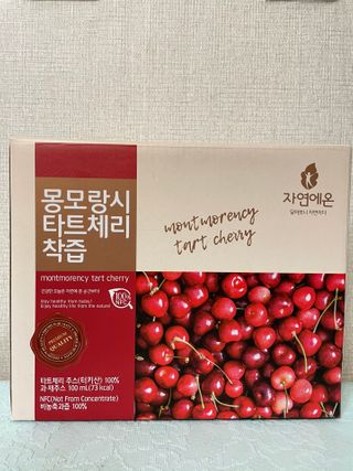 자연에온 몽모랑시 타트체리 착즙 100mL 10개입 2BOX — 5점을 준 리뷰어가 2021년 1월 올린 사용 사진