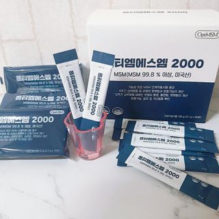 바른비타민 옵티엠에스엠2000 1박스 60포 관절 연골 복합건강기능식품 — 4.5점을 준 리뷰어가 2021년 6월 올린 사용 사진