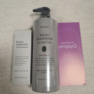 심플리오 비오틴 탈모케어 솔루션 2종 샴푸 500ml + 앰플 1개입 — 3점을 준 리뷰어가 2022년 4월 올린 사용 사진