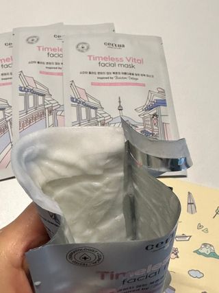 세뚜아(Cettua) 나우[세뚜아] 타임리스 바이탈 페이셜 마스크팩  Cettua Timeless  Vital Mask 4매 — 5점을 준 리뷰어가 2024년 2월 올린 사용 사진