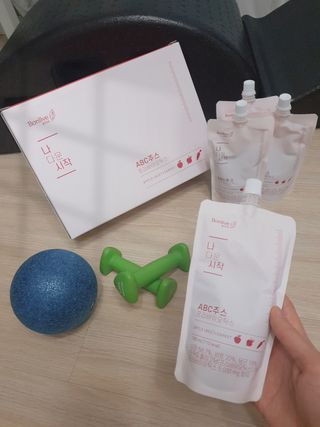 12월 15일 출시, 건강기능식품 브랜드 본리브 나 다운 시작 제품 3종 — 5점을 준 리뷰어가 2020년 12월 올린 사용 사진