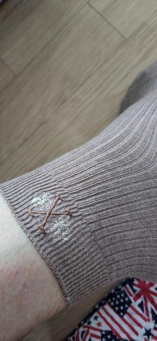 [사이즈가 있는 양말 필로이] 남/여 골지 발목 양말 4족 세트 남【S, M, L, XL】여【S, M, L】_컬러 랜덤 — 3점을 준 리뷰어가 2022년 6월 올린 사용 사진