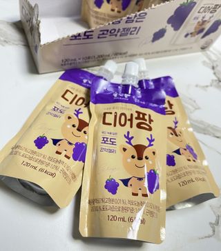 [몸엔용] 우리 아이 건강간식, 달콤한 녹용곤약젤리 디어팡 4종 — 5점을 준 리뷰어가 2022년 3월 올린 사용 사진