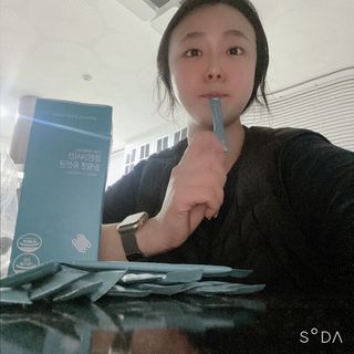 클린24시간 슬림앤유산균 1박스 (3.5g X 15포) — 4점을 준 리뷰어가 2022년 7월 올린 사용 사진