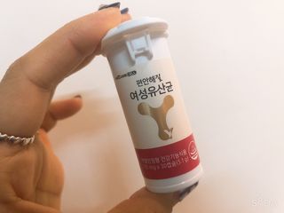 메이준뉴트리 메이준쎌 편안해질 여성유산균 — 5점을 준 리뷰어가 2021년 1월 올린 사용 사진