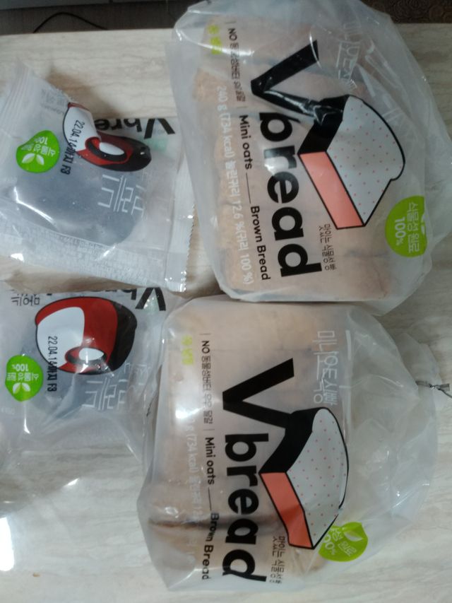 Vbread 미니오트식빵 2개 + 라이스브라우니 2개 세트 리뷰 사진