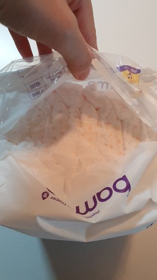 오브맘 밤 프리미엄 아기 기저귀 팬티형 밴드형 — 5점을 준 리뷰어가 2021년 1월 올린 사용 사진