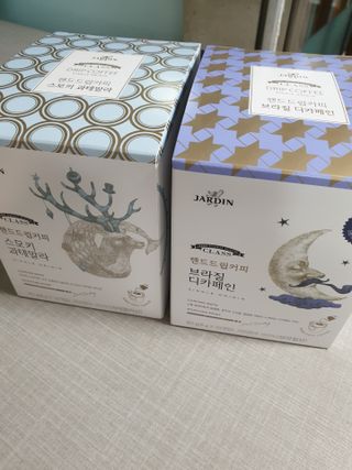 (주)쟈뎅 쟈뎅 클래스 핸드 드립 커피 10P 2종_디카페인 1종+랜덤 플레이버 1종 — 5점을 준 리뷰어가 2021년 4월 올린 사용 사진