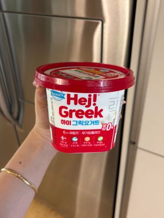덴마크 *[구매평]하이(Hej!) 브랜드 패키지(요구르트, 그릭요거트) — 5점을 준 리뷰어가 2025년 9월 올린 사용 사진