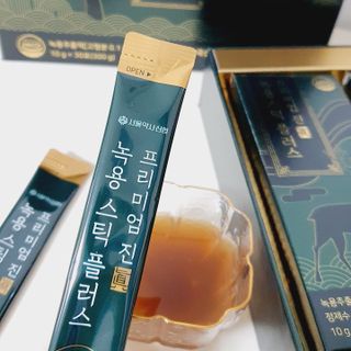 서울약사신협_프리미엄 진 녹용스틱 플러스10g x 30포 — 5점을 준 리뷰어가 2021년 7월 올린 사용 사진