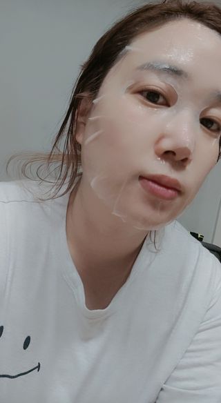 에이스노 레스큐 부스트 하이드레이션 시트마스크 — 5점을 준 리뷰어가 2021년 10월 올린 사용 사진