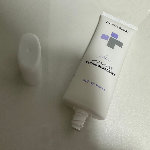 바노바기 밀크씨슬 리페어 시카 선스크린 플러스 50ml 리뷰 사진