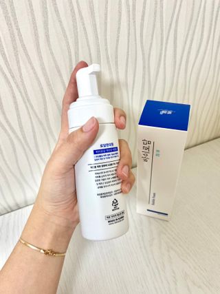 [바이로담] 저자극 약산성버블 폼 폼클렌징 150ml — 3점을 준 리뷰어가 2021년 4월 올린 사용 사진