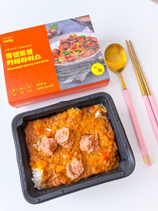 브라잇벨리 식물성 미트볼과 일본식카레의 만남, 플랜트볼 카레라이스 — 5점을 준 리뷰어가 2022년 9월 올린 사용 사진