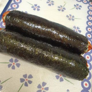 해풀잎 누구나 김밥*1ea [(혼합야채 35g *1ea,  김밥김 (5g, 5ea),  양념간장 (6g, 5ea), 참기름(5g, 2ea)] — 5점을 준 리뷰어가 2022년 7월 올린 사용 사진