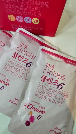 광동생활건강 광동 다이어트 클렌즈6  14입 1박스 (2주구성) — 5점을 준 리뷰어가 2023년 6월 올린 사용 사진