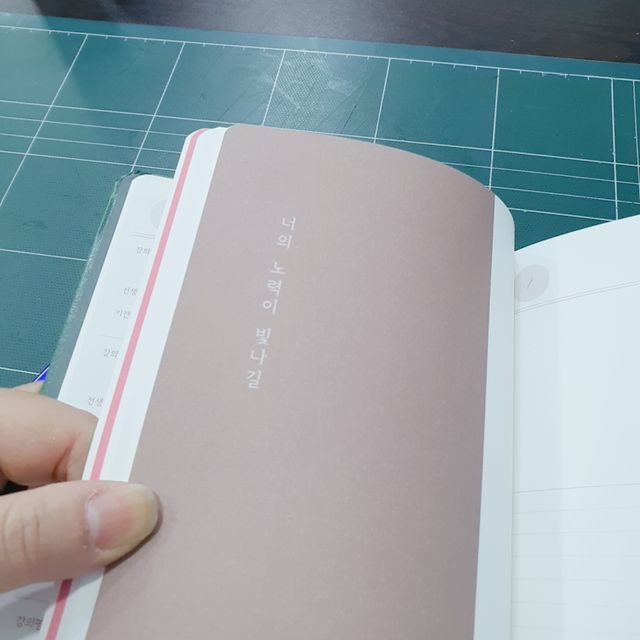 응원과 위로가 필요한 당신에게  리훈 하고싶은말 스터디 플래너 리뷰 사진