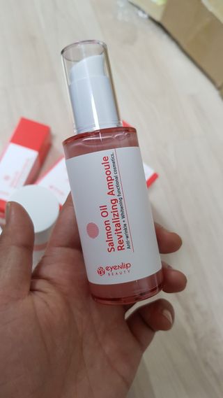 아이앤립 / EYENLIP 아이앤립 연어오일 리바이탈라이징 토너+앰플+크림 3종 세트 — 5점을 준 리뷰어가 2021년 5월 올린 사용 사진