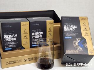 [브이푸드] 옵티MSM 관절케어 (70ml x30포) — 5점을 준 리뷰어가 2022년 6월 올린 사용 사진