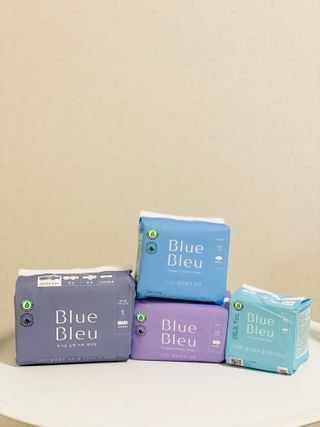 블루블루 유기농 순면 커버 생리대 — 5점을 준 리뷰어가 2021년 2월 올린 사용 사진