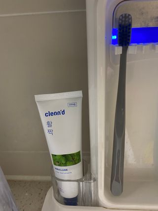 주식회사 클린디 [클린디]🌿민트향으로 상쾌하게, 단짝가글 + 맞춤 칫솔 + 치약 세트🦷 — 4.5점을 준 리뷰어가 2022년 1월 올린 사용 사진