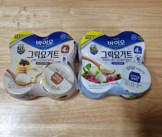 매일바이오 그릭요거트 오리지널 플레인 4개, 로스터리 커피믹스 4개 — 5점을 준 리뷰어가 2021년 12월 올린 사용 사진