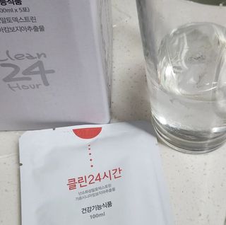 클린24시간 1BOX(5포) + 전용보틀(500ml) — 4점을 준 리뷰어가 2022년 9월 올린 사용 사진
