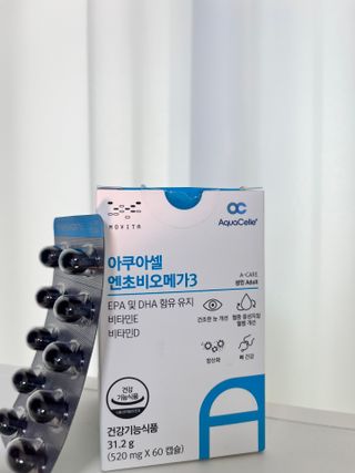 메디포스트 모비타 아쿠아셀 엔초비오메가3 60캡슐 — 5점을 준 리뷰어가 2022년 12월 올린 사용 사진