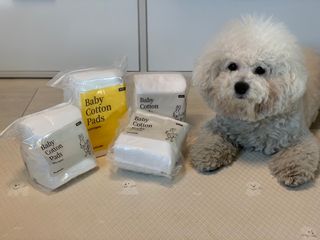 디어엘로디 프리미엄 유기농 베이비 솜티슈 40매 3 + 1 PACK — 5점을 준 리뷰어가 2021년 2월 올린 사용 사진