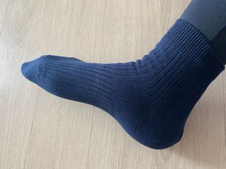 [사이즈가 있는 양말 필로이] 남/여 골지 발목 양말 4족 세트 남【S, M, L, XL】여【S, M, L】_컬러 랜덤 — 5점을 준 리뷰어가 2022년 6월 올린 사용 사진