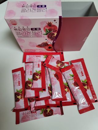 헬스업_쁘띠쁘띠석류콜라겐젤리_20g x 14포 — 5점을 준 리뷰어가 2021년 1월 올린 사용 사진